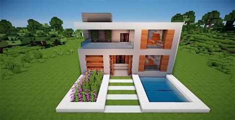 casas modernas en minecraft|Casas de Minecraft Modernas fáciles de construir.